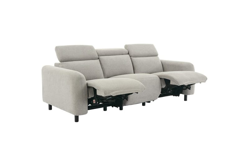 Skaane Reclinersofa 3-sæde - Grå - Møbler - Sofaer - Recliner sofaer - 3 personers biograsofa & reclinersofa