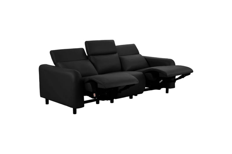 Skaane Reclinersofa 3-sæde - Sort - Møbler - Sofaer - Recliner sofaer