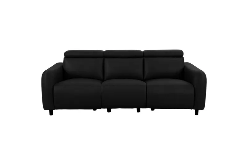Skaane Reclinersofa 3-sæde, Sort