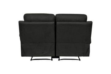 Sofa 2-sæders Lannilis Antracit, Stof/Træ/Metal - Antracit, Stof/Træ/Metal - Møbler - Sofaer - Recliner sofaer - 2 personers biografsofa & reclinersofa