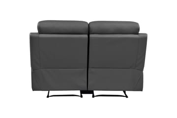Sofa 2-sæders Lannilis Grå, PU/Træ/Metal - Grå, PU/Træ/Metal - Møbler - Sofaer - Recliner sofaer - 2 personers biografsofa & reclinersofa