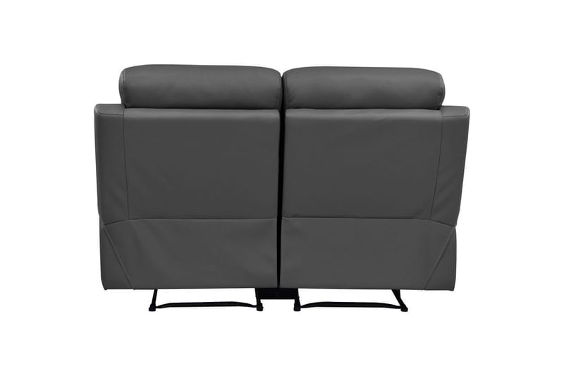 Sofa 2-sæders Lannilis Grå, PU/Træ/Metal - Grå, PU/Træ/Metal - Møbler - Sofaer - Recliner sofaer - 2 personers biografsofa & reclinersofa