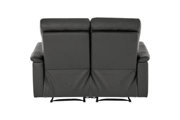 Sofa 2-sæders Southbrook Grå, PU/Træ/Metal, Manuel liggestol - Grå, PU/Træ/Metal, Manuel liggestol - Møbler - Sofaer - Recliner sofaer - 2 personers biografsofa & reclinersofa