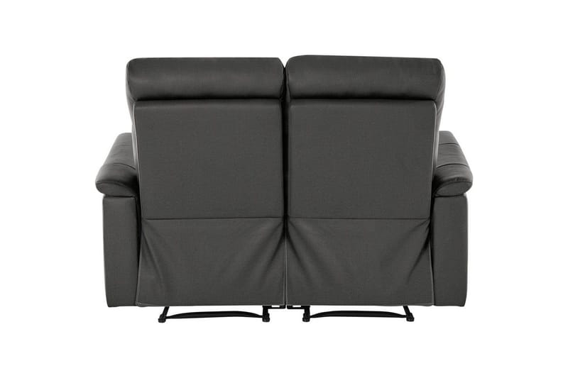 Sofa 2-sæders Southbrook Grå, PU/Træ/Metal, Manuel liggestol - Grå, PU/Træ/Metal, Manuel liggestol - Møbler - Sofaer - Recliner sofaer - 2 personers biografsofa & reclinersofa