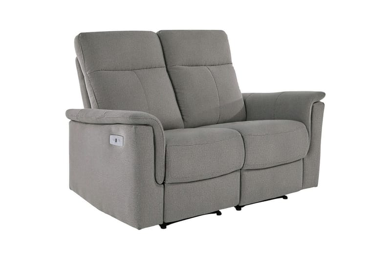 Sofa 2-sæders Southbrook Lys Grå, Stof/Træ/Metal, Elektrisk hvilestol - Lys Grå, Stof/Træ/Metal, Elektrisk hvilestol - Møbler - Sofaer - Recliner sofaer - 2 personers biografsofa & reclinersofa