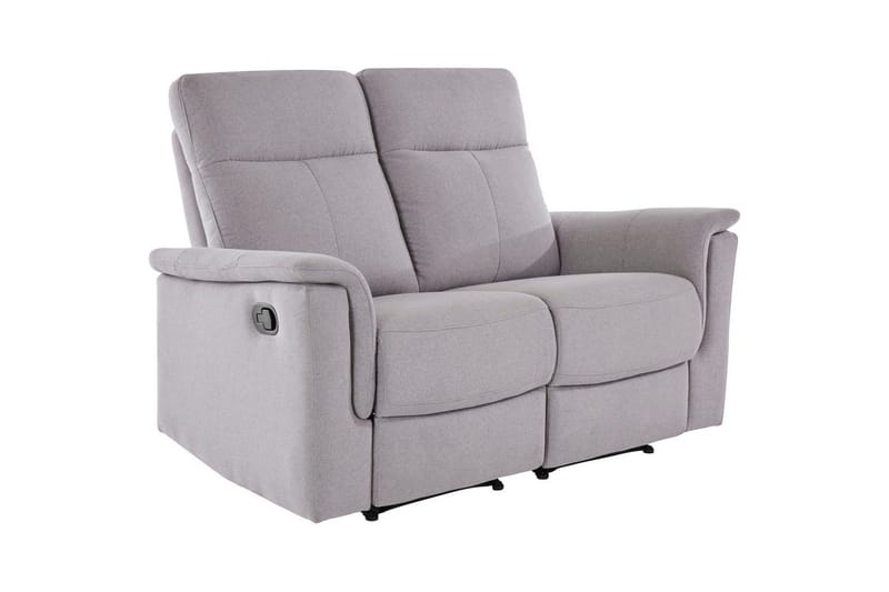 Sofa 2-sæders Southbrook Lys Grå, Stof/Træ/Metal, Manuel liggestol, Lys Grå, Stof/Træ/Metal, Manuel liggestol