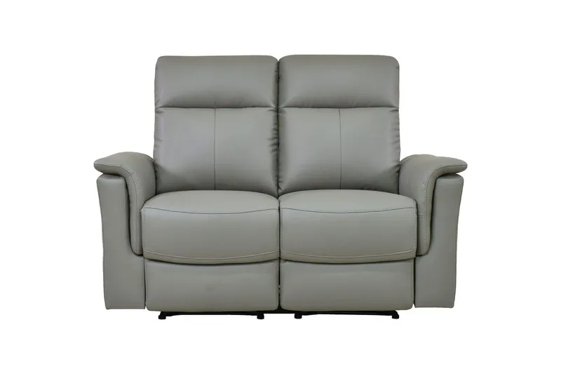 Sofa 2-sæders Southbrook Lys Grå, PU/Træ/Metal, Elektrisk hvilestol, Lys Grå, PU/Træ/Metal, Elektrisk hvilestol