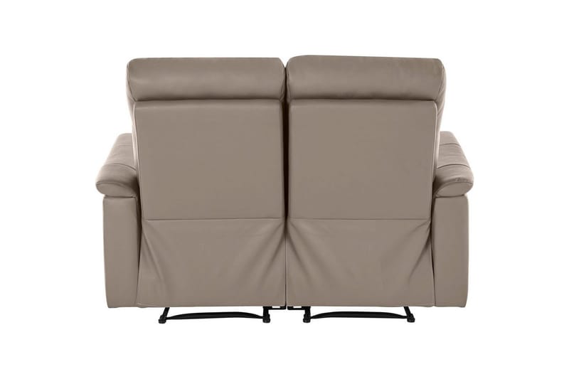 Sofa 2-sæders Southbrook Lys Grå, PU/Træ/Metal, Manuel liggestol - Lys Grå, PU/Træ/Metal, Manuel liggestol - Møbler - Sofaer - Recliner sofaer - 2 personers biografsofa & reclinersofa
