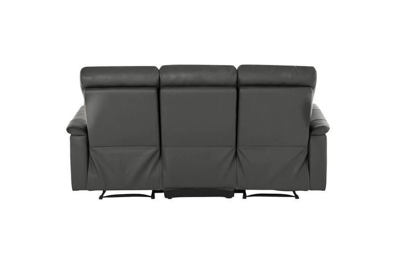 Sofa 3-sæders Southbrook Grå, PU/Træ/Metal, Elektrisk hvilestol - Grå, PU/Træ/Metal, Elektrisk hvilestol - Møbler - Sofaer - Recliner sofaer - 3 personers biograsofa & reclinersofa
