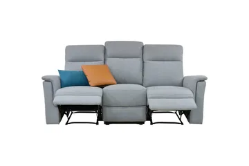 Sofa 3-sæders Southbrook Lys Grå, Stof/Træ/Metal, Elektrisk hvilestol - Lys Grå, Stof/Træ/Metal, Elektrisk hvilestol - Møbler - Sofaer - Recliner sofaer - 3 personers biograsofa & reclinersofa