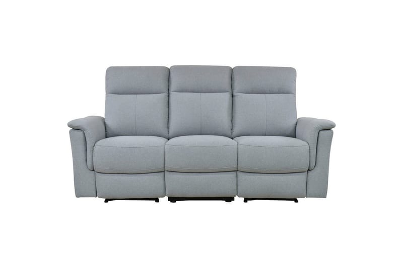 Sofa 3-sæders Southbrook Lys Grå, Stof/Træ/Metal, Elektrisk hvilestol - Lys Grå, Stof/Træ/Metal, Elektrisk hvilestol - Møbler - Sofaer - Recliner sofaer - 3 personers biograsofa & reclinersofa