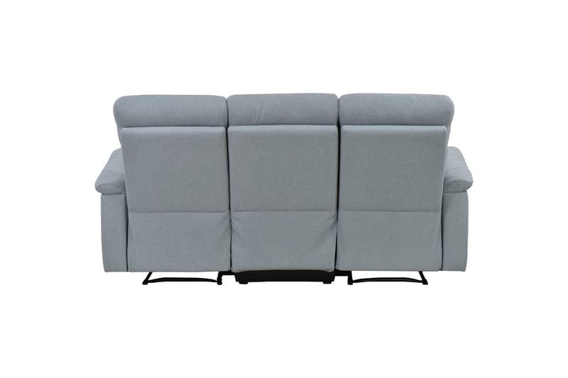 Sofa 3-sæders Southbrook Lys Grå, Stof/Træ/Metal, Elektrisk hvilestol - Lys Grå, Stof/Træ/Metal, Elektrisk hvilestol - Møbler - Sofaer - Recliner sofaer - 3 personers biograsofa & reclinersofa