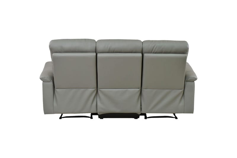 Sofa 3-sæders Southbrook Lys Grå, PU/Træ/Metal, Elektrisk hvilestol - Lys Grå, PU/Træ/Metal, Elektrisk hvilestol - Møbler - Sofaer - Recliner sofaer - 3 personers biograsofa & reclinersofa