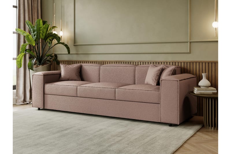 Bizantine Sovesofa 3-personers - Lyserød - Møbler - Sofaer - Sovesofaer