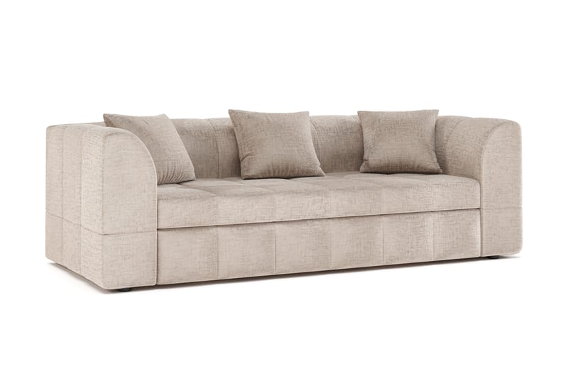 Bjorsund 3-personers Sofa - Beige - Møbler - Sofaer - 3 personers sofa