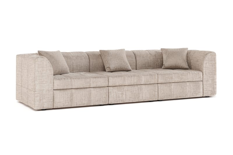 Bjorsund 4-personers Sofa - Beige - Møbler - Sofaer - 4 personers sofa