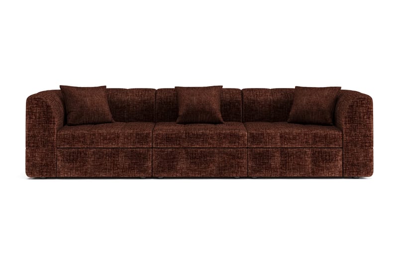 Bjorsund 4-personers Sofa - Brun - Møbler - Sofaer - 4 personers sofa