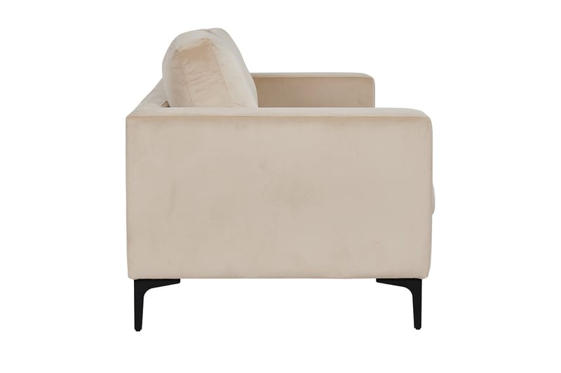 Bolero Fløjlssofa 3-personers - Beige - Møbler - Sofaer - Velour sofaer
