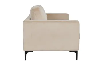 Bolero Fløjlssofa 3-personers - Beige - Møbler - Sofaer - Velour sofaer