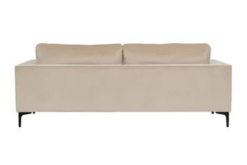 Bolero Fløjlssofa 3-personers - Beige - Møbler - Sofaer - Velour sofaer