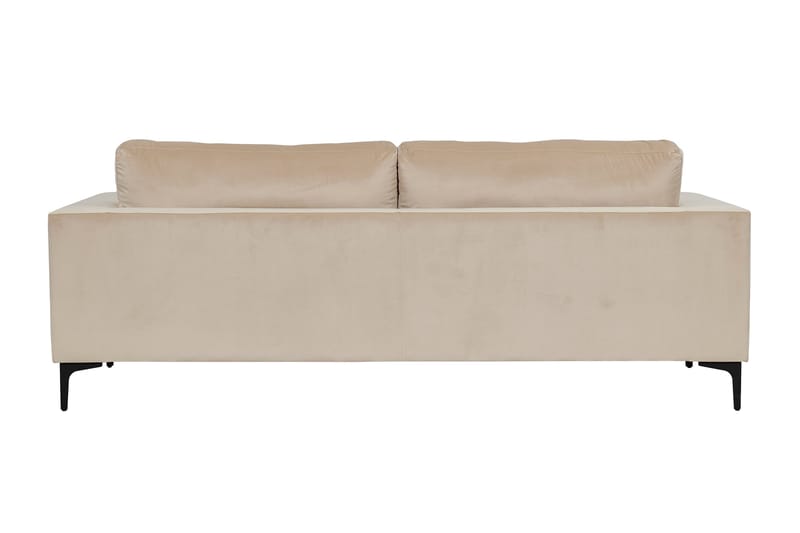 Bolero Fløjlssofa 3-personers - Beige - Møbler - Sofaer - Velour sofaer