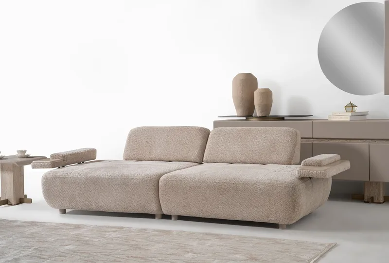 Bonavista 3-personers sofa Bouclé - Beige - Møbler - Sofaer - 3 personers sofa