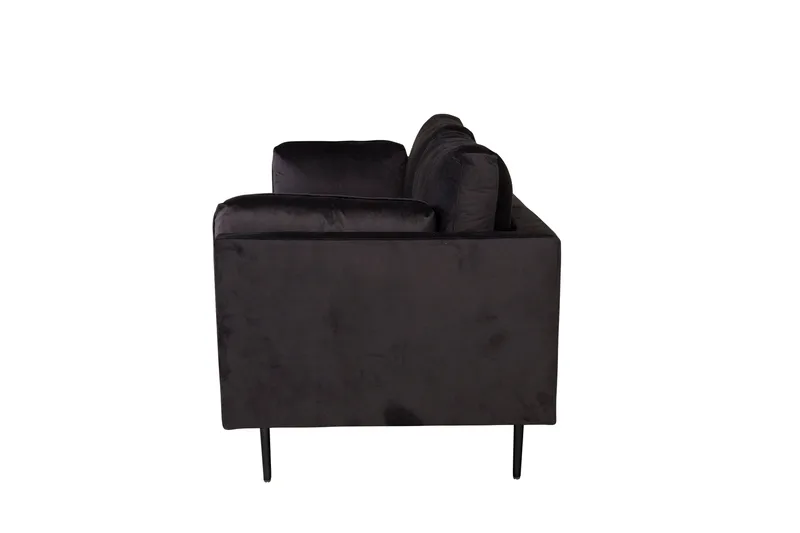 Boom 3-personers Sofa - Sort - Møbler - Sofaer - Velour sofaer