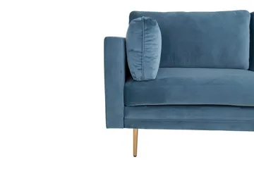 Boom Fløjlssofa 3-personers - Blå - Møbler - Sofaer - Velour sofaer