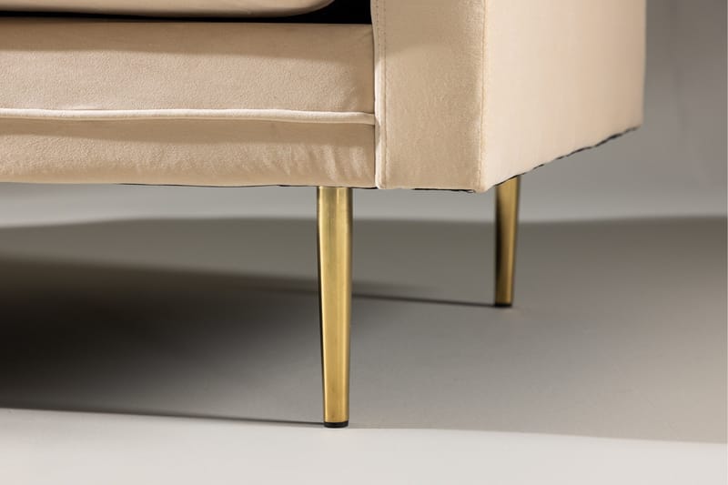 Boom Fløjlssofa 3-personers - Beige - Møbler - Sofaer - Velour sofaer