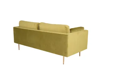 Boom Fløjlssofa 3-personers - Grøn - Møbler - Sofaer - Velour sofaer