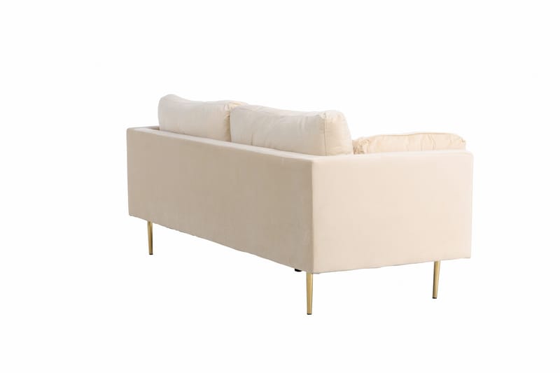 Boom Fløjlssofa 3-personers - Beige - Møbler - Sofaer - Velour sofaer