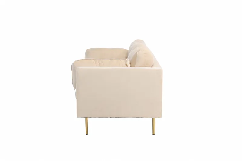Boom Fløjlssofa 3-personers - Beige - Møbler - Sofaer - Velour sofaer