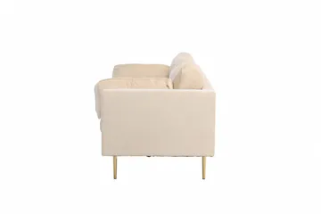 Boom Fløjlssofa 3-personers - Beige - Møbler - Sofaer - Velour sofaer