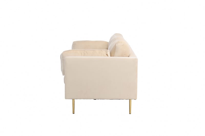 Boom Fløjlssofa 3-personers - Beige - Møbler - Sofaer - Velour sofaer