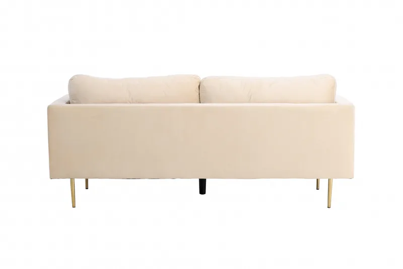 Boom Fløjlssofa 3-personers - Beige - Møbler - Sofaer - Velour sofaer