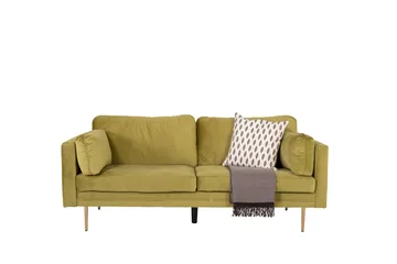 Boom Fløjlssofa 3-personers - Grøn - Møbler - Sofaer - Velour sofaer