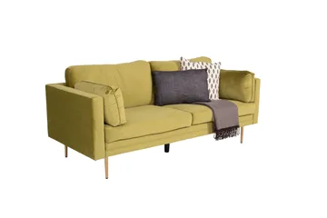 Boom Fløjlssofa 3-personers - Grøn - Møbler - Sofaer - Velour sofaer