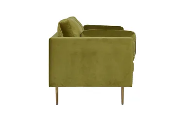 Boom Fløjlssofa 3-personers - Grøn - Møbler - Sofaer - Velour sofaer