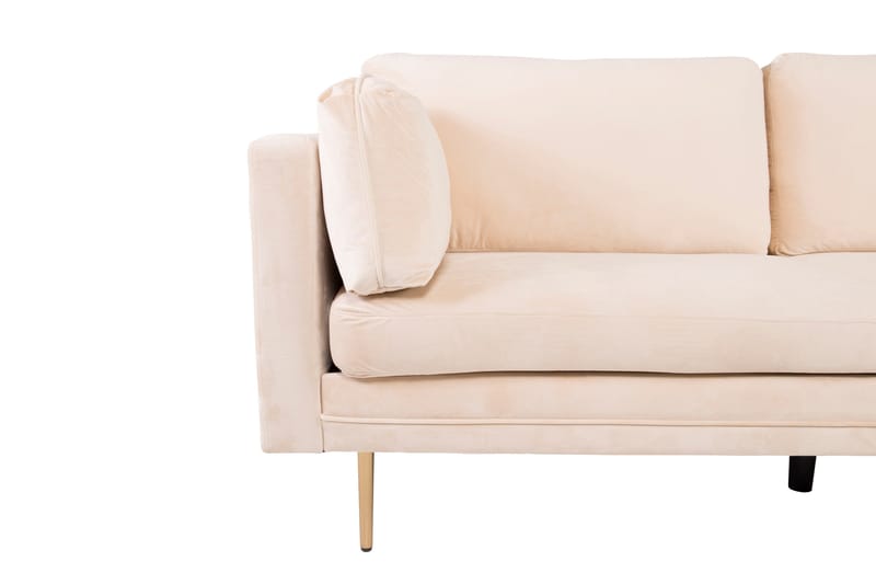 Boom Fløjlssofa 3-personers - Beige - Møbler - Sofaer - Velour sofaer