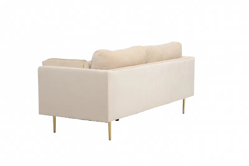 Boom Fløjlssofa 3-personers - Beige - Møbler - Sofaer - Velour sofaer