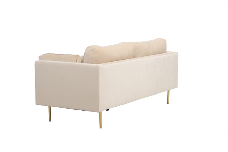 Boom Fløjlssofa 3-personers - Beige - Møbler - Sofaer - Velour sofaer