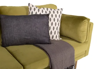 Boom Fløjlssofa 3-personers - Grøn - Møbler - Sofaer - Velour sofaer