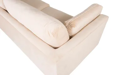 Boom Fløjlssofa 3-personers - Beige - Møbler - Sofaer - Velour sofaer
