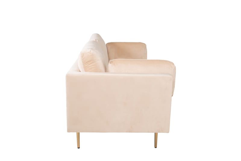Boom Fløjlssofa 3-personers - Beige - Møbler - Sofaer - Velour sofaer