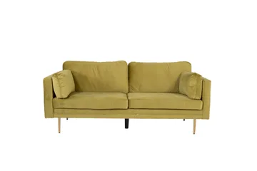 Boom Fløjlssofa 3-personers - Grøn - Møbler - Sofaer - Velour sofaer