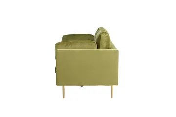 Boom Fløjlssofa 3-personers - Grøn - Møbler - Sofaer - Velour sofaer