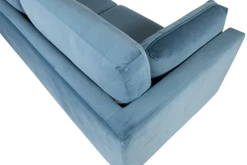 Boom Fløjlssofa 3-personers - Blå - Møbler - Sofaer - Velour sofaer