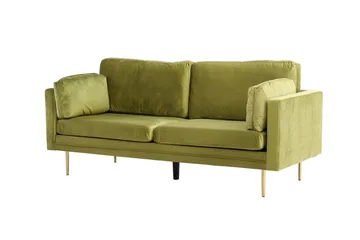 Boom Fløjlssofa 3-personers - Grøn - Møbler - Sofaer - Velour sofaer