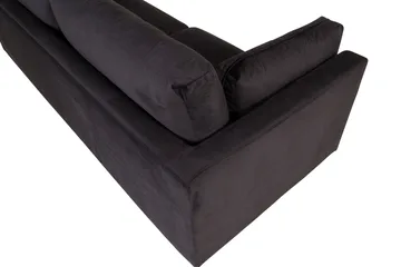 Boom Fløjlssofa 3-personers - Sort - Møbler - Sofaer - Velour sofaer