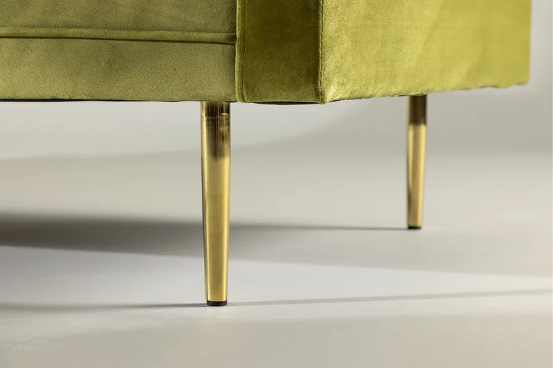 Boom Fløjlssofa 3-personers - Grøn - Møbler - Sofaer - Velour sofaer